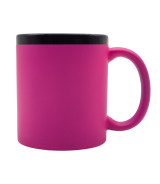 Kubek ceramiczny Velluto 350 ml, magenta