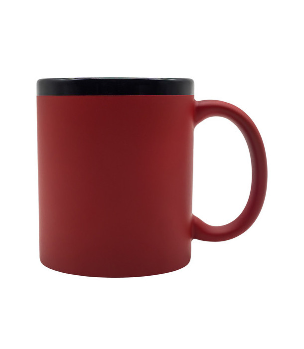 Kubek ceramiczny Velluto 350 ml, czerwony