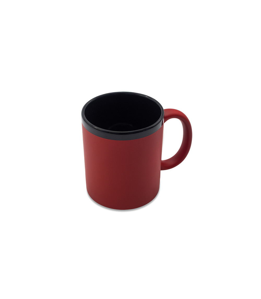 Kubek ceramiczny Velluto 350 ml, czerwony
