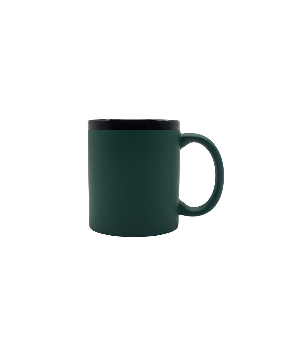 Kubek ceramiczny Velluto 350 ml, ciemny zielony