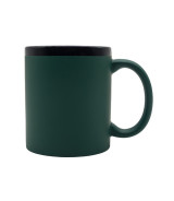 Kubek ceramiczny Velluto 350 ml, ciemny zielony