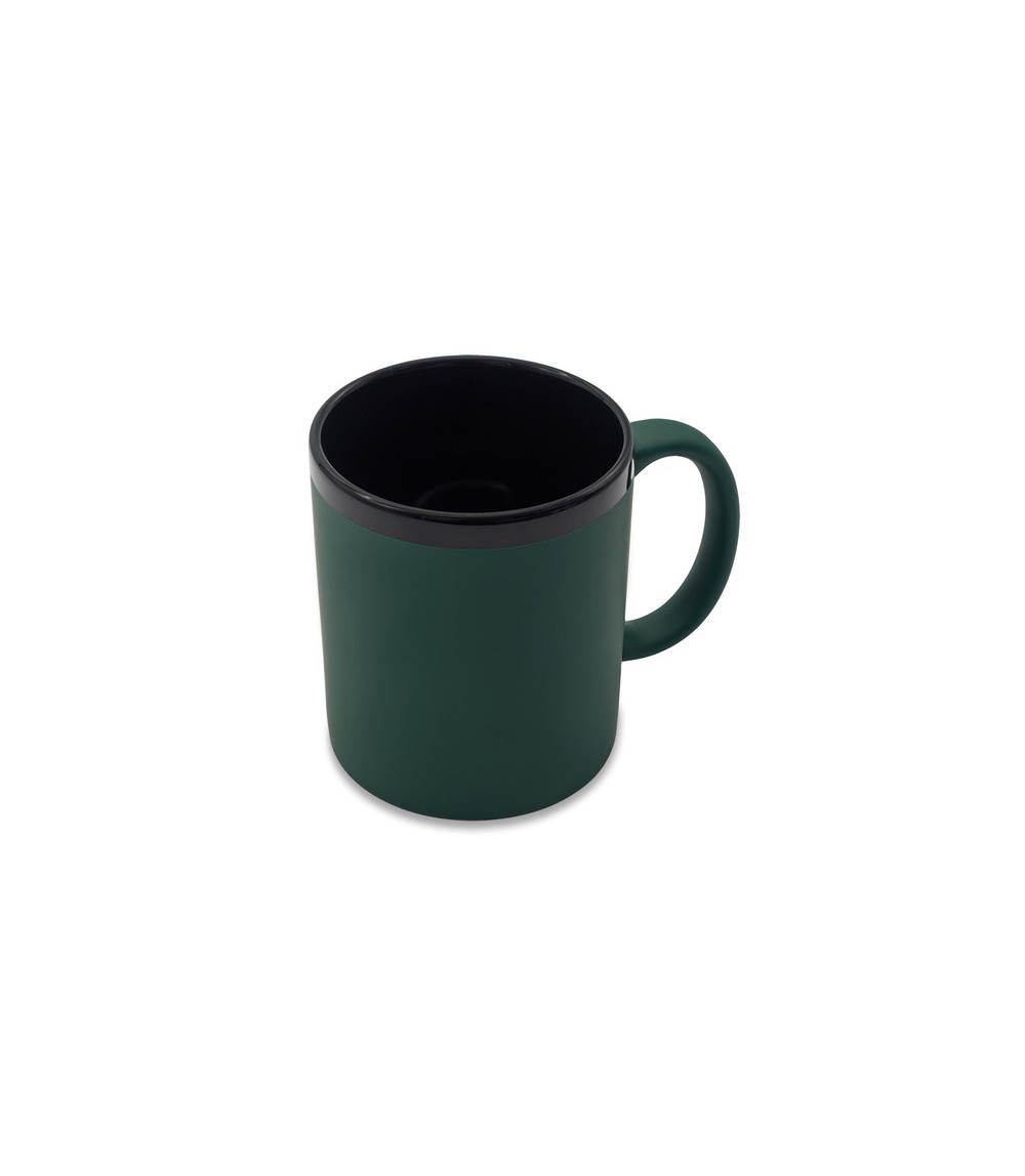 Kubek ceramiczny Velluto 350 ml, ciemny zielony