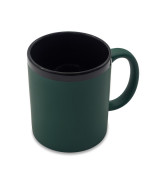 Kubek ceramiczny Velluto 350 ml, ciemny zielony