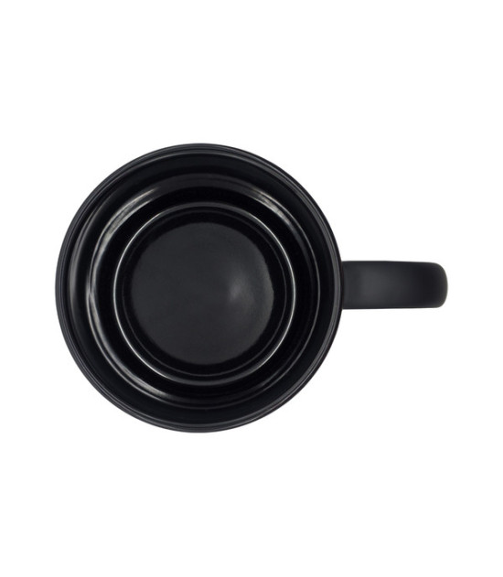 Kubek ceramiczny Velluto 350 ml, czarny