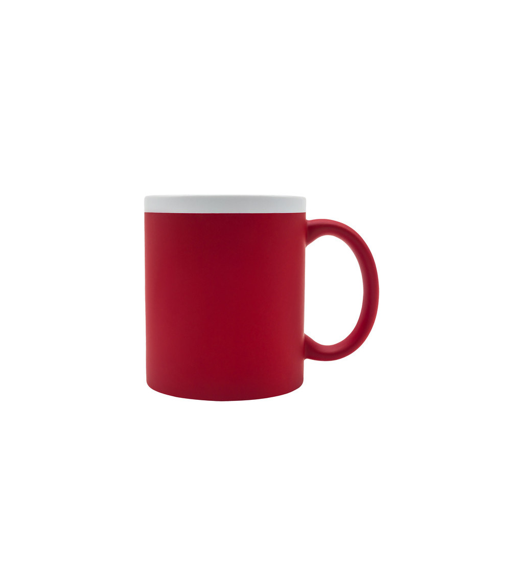 Kubek ceramiczny Velutti 350 ml, czerwony
