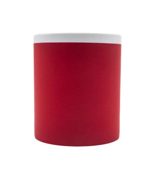 Kubek ceramiczny Velutti 350 ml, czerwony