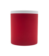 Kubek ceramiczny Velutti 350 ml, czerwony