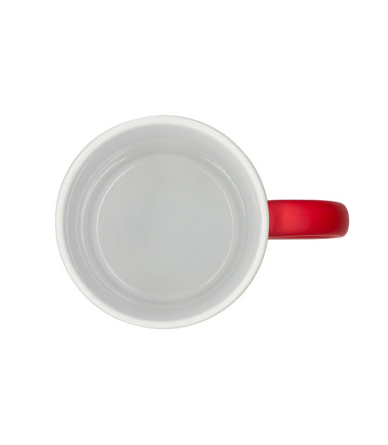 Kubek ceramiczny Velutti 350 ml, czerwony