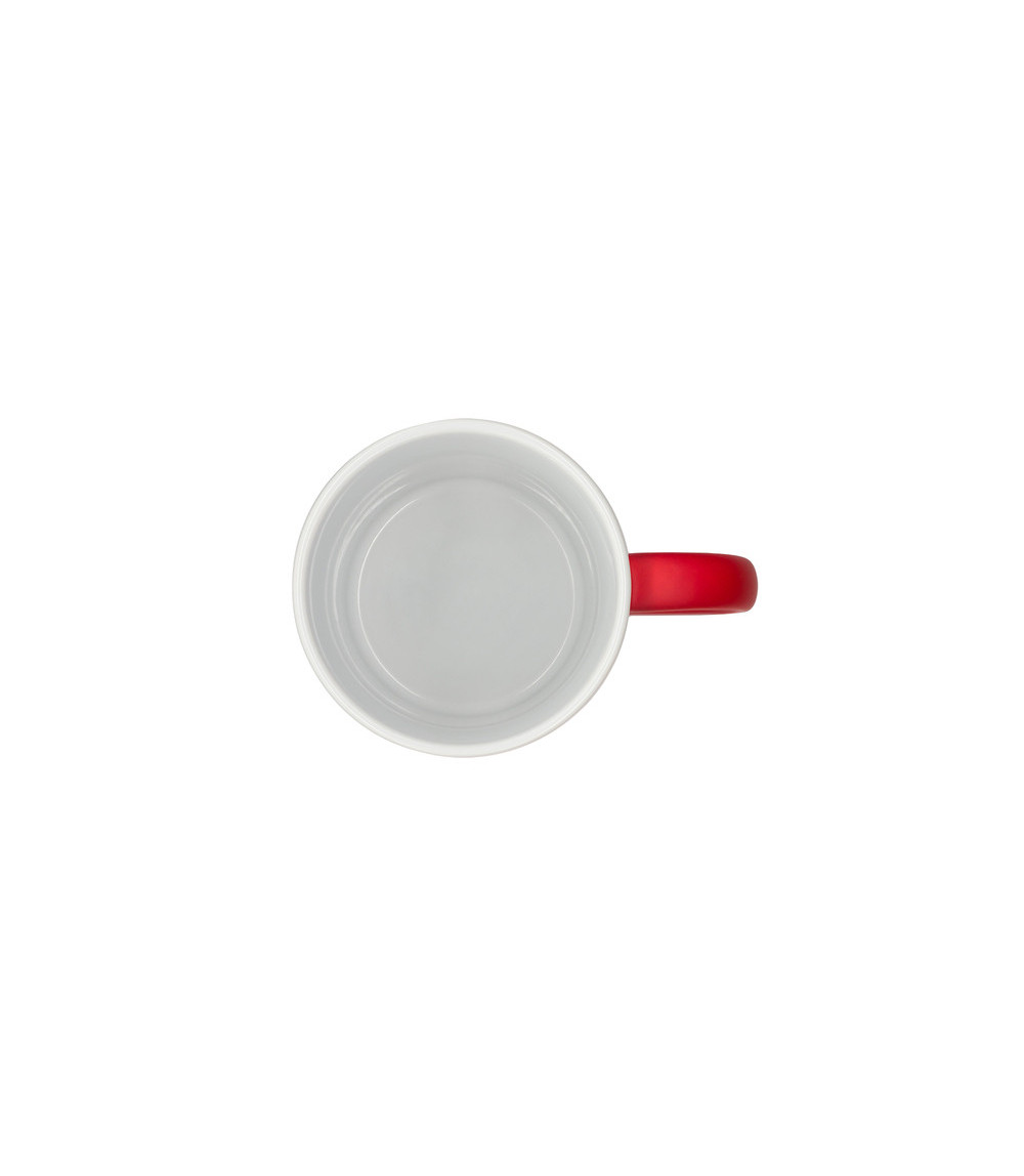 Kubek ceramiczny Velutti 350 ml, czerwony