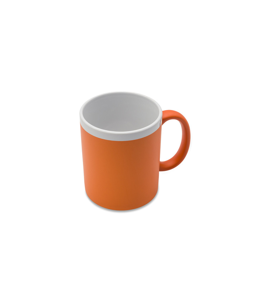 Kubek ceramiczny Velutti 350 ml, pomarańczowy