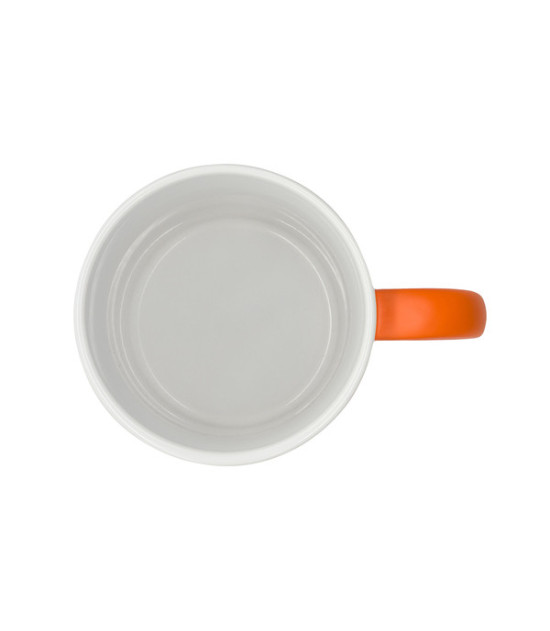 Kubek ceramiczny Velutti 350 ml, pomarańczowy
