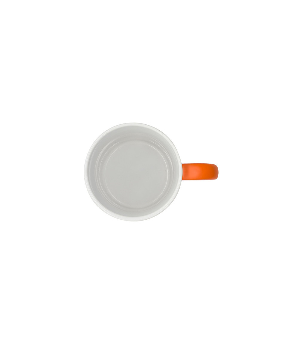 Kubek ceramiczny Velutti 350 ml, pomarańczowy
