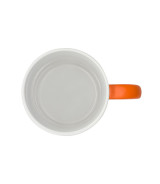 Kubek ceramiczny Velutti 350 ml, pomarańczowy
