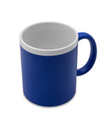 Kubek ceramiczny Velutti 350 ml, niebieski