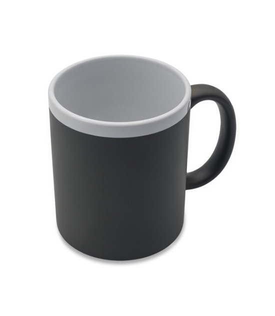Kubek ceramiczny Velutti 350 ml, szary