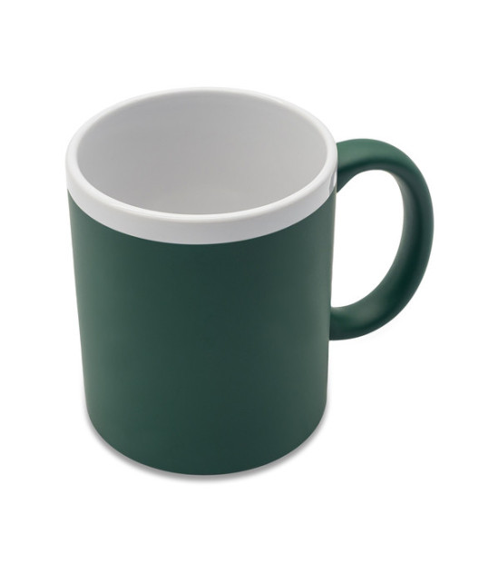Kubek ceramiczny Velutti 350 ml, zielony