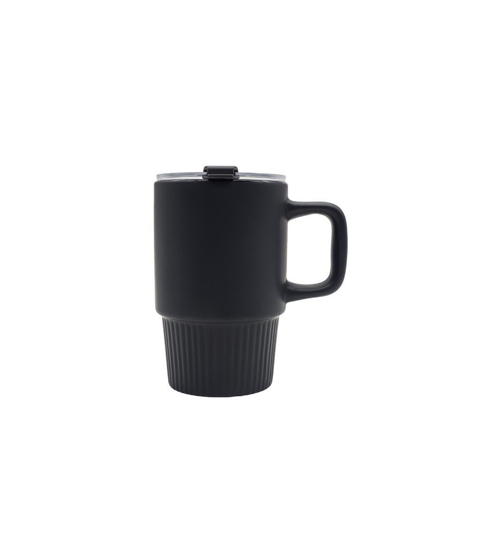 Kubek ceramiczny Azzurro 440 ml, czarny