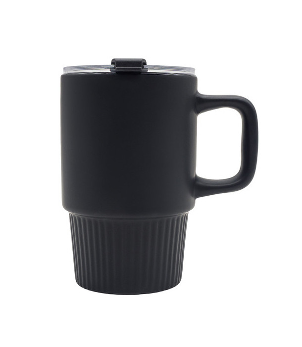 Kubek ceramiczny Azzurro 440 ml, czarny