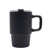 Kubek ceramiczny Azzurro 440 ml, czarny