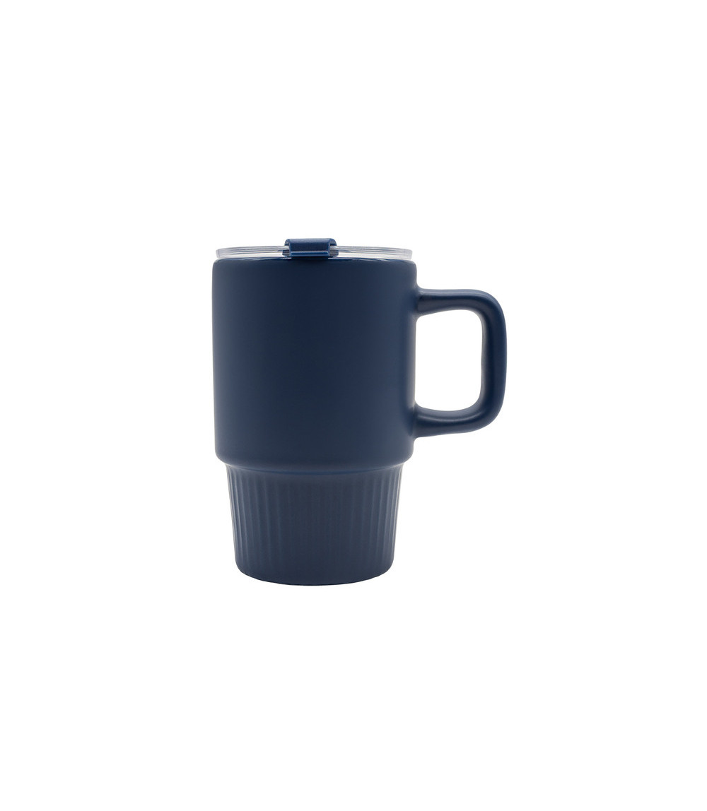 Kubek ceramiczny Azzurro 440 ml, granatowy