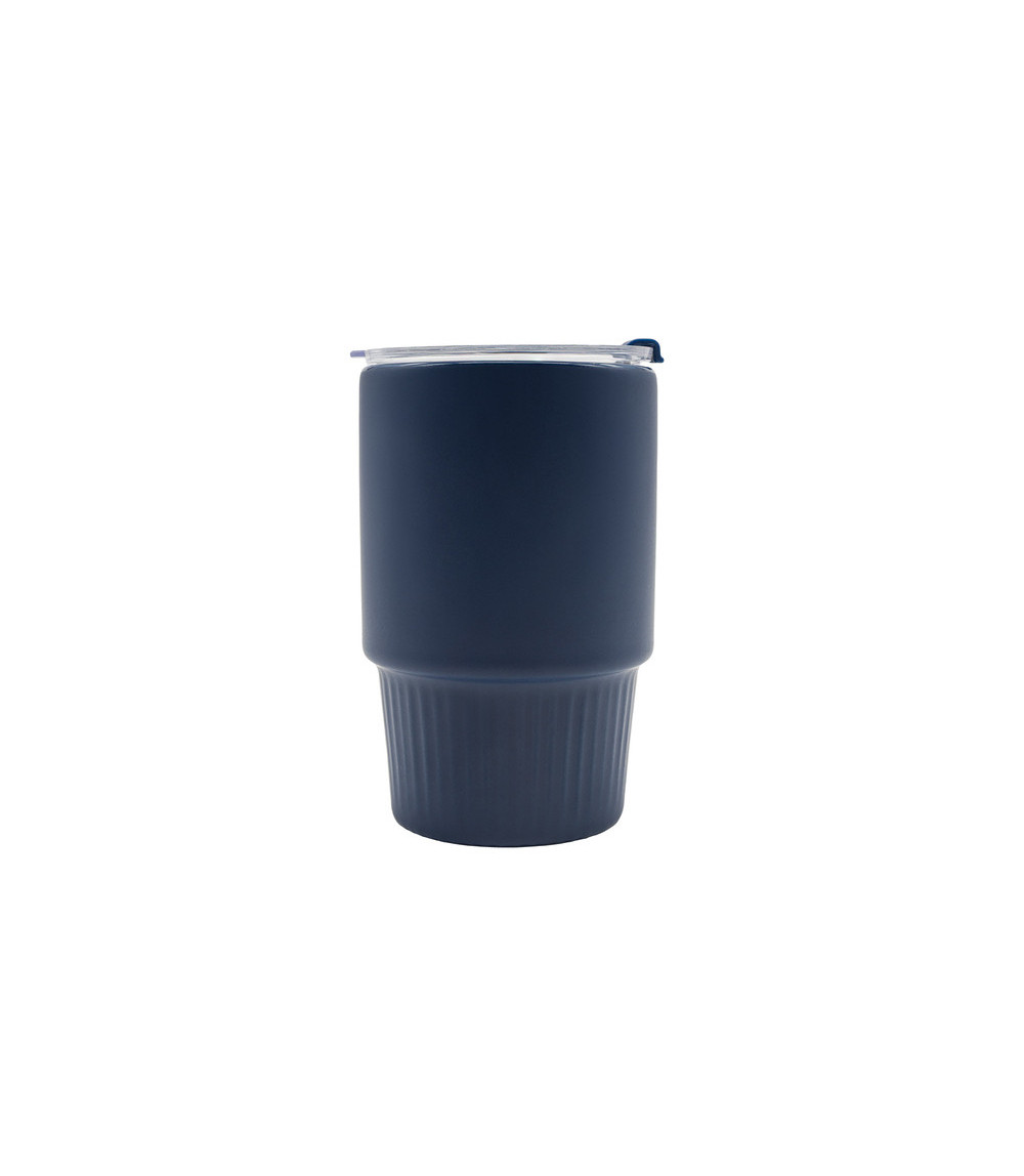 Kubek ceramiczny Azzurro 440 ml, granatowy