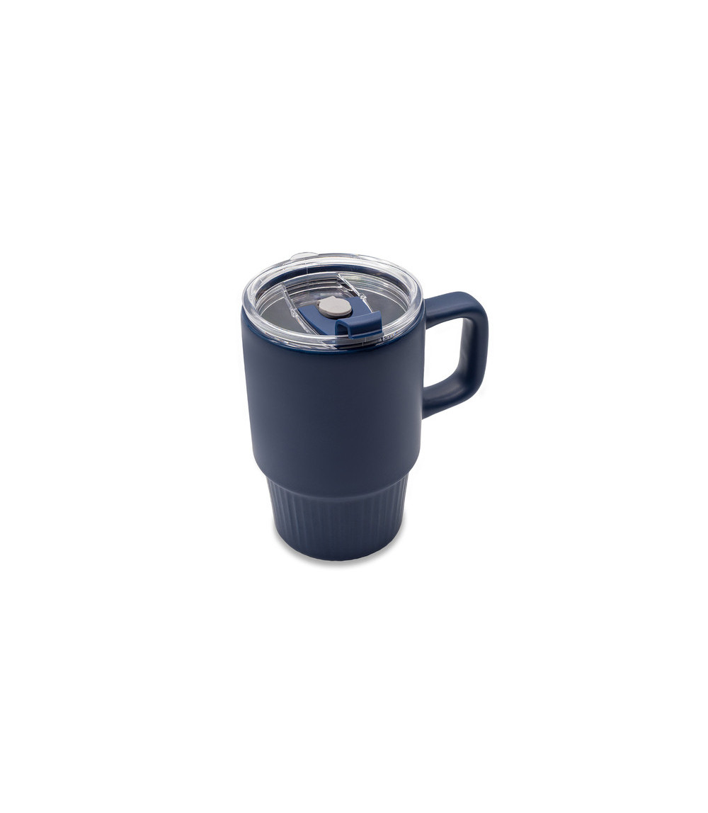 Kubek ceramiczny Azzurro 440 ml, granatowy