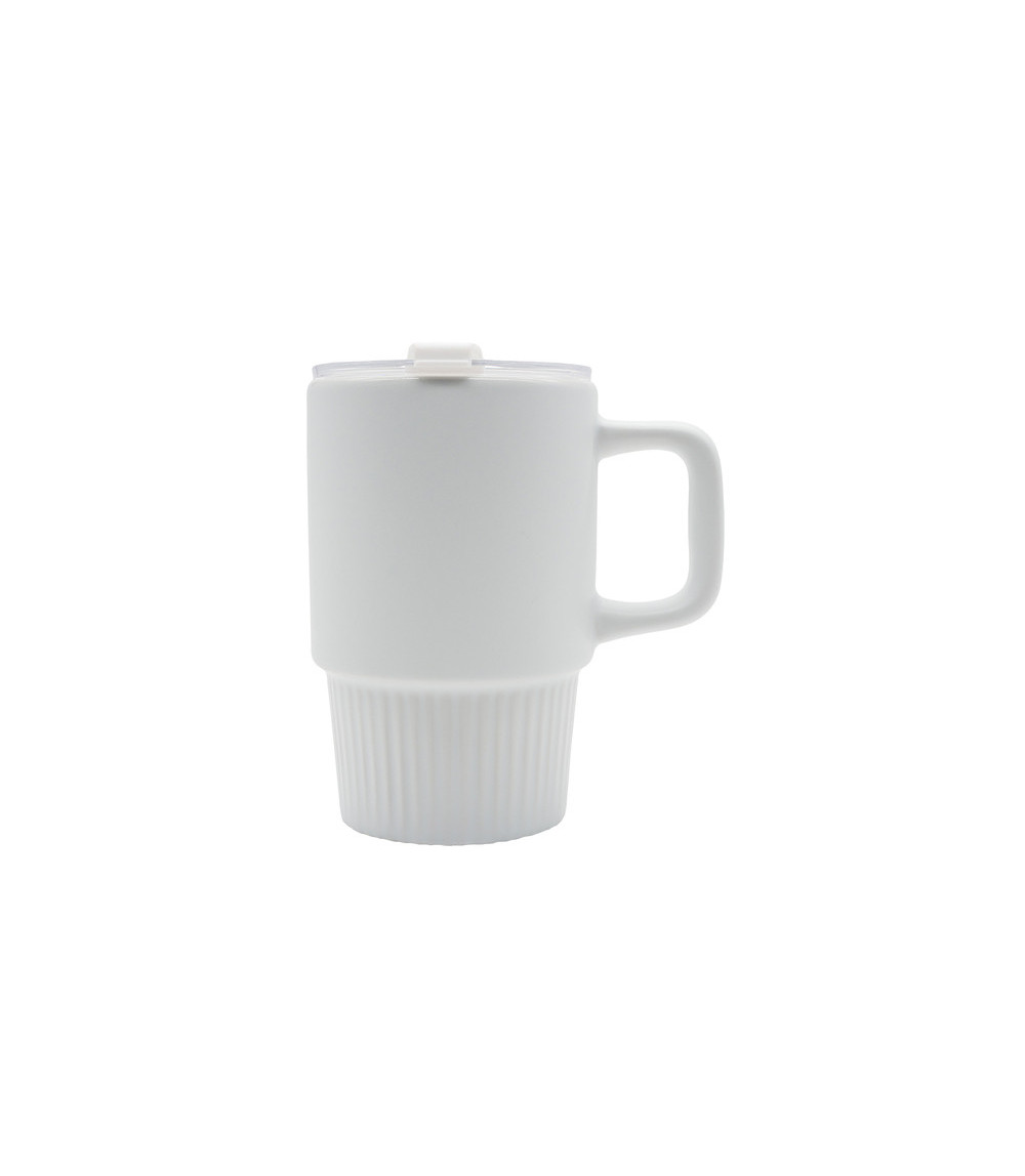 Kubek ceramiczny Azzurro 440 ml, biały