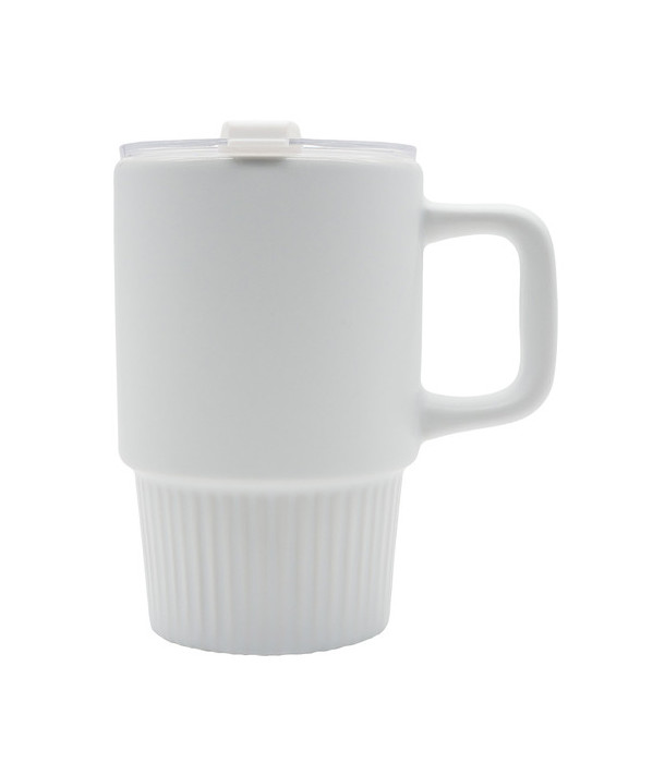 Kubek ceramiczny Azzurro 440 ml, biały