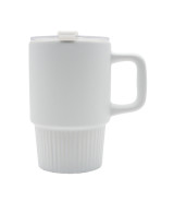 Kubek ceramiczny Azzurro 440 ml, biały