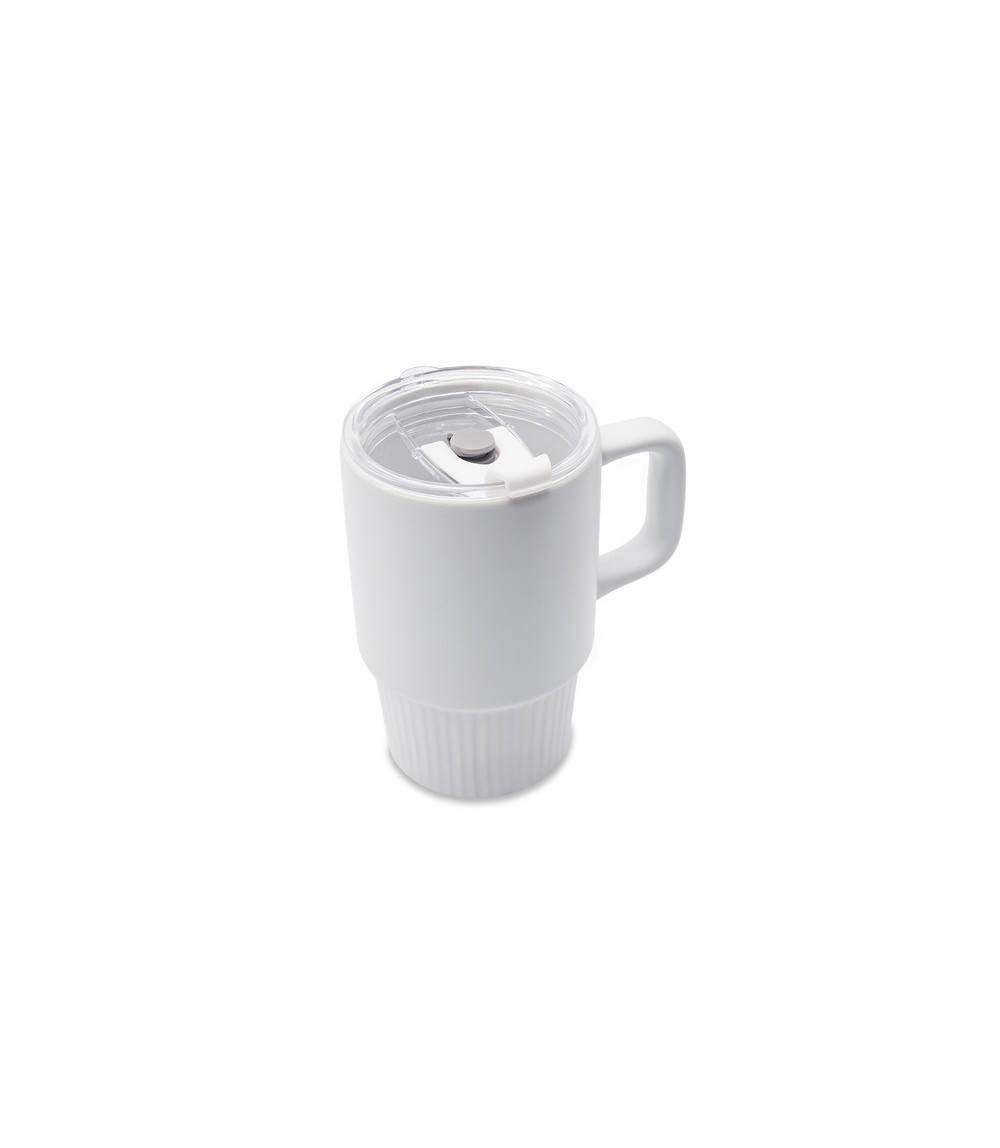 Kubek ceramiczny Azzurro 440 ml, biały