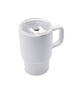 Kubek ceramiczny Azzurro 440 ml, biały
