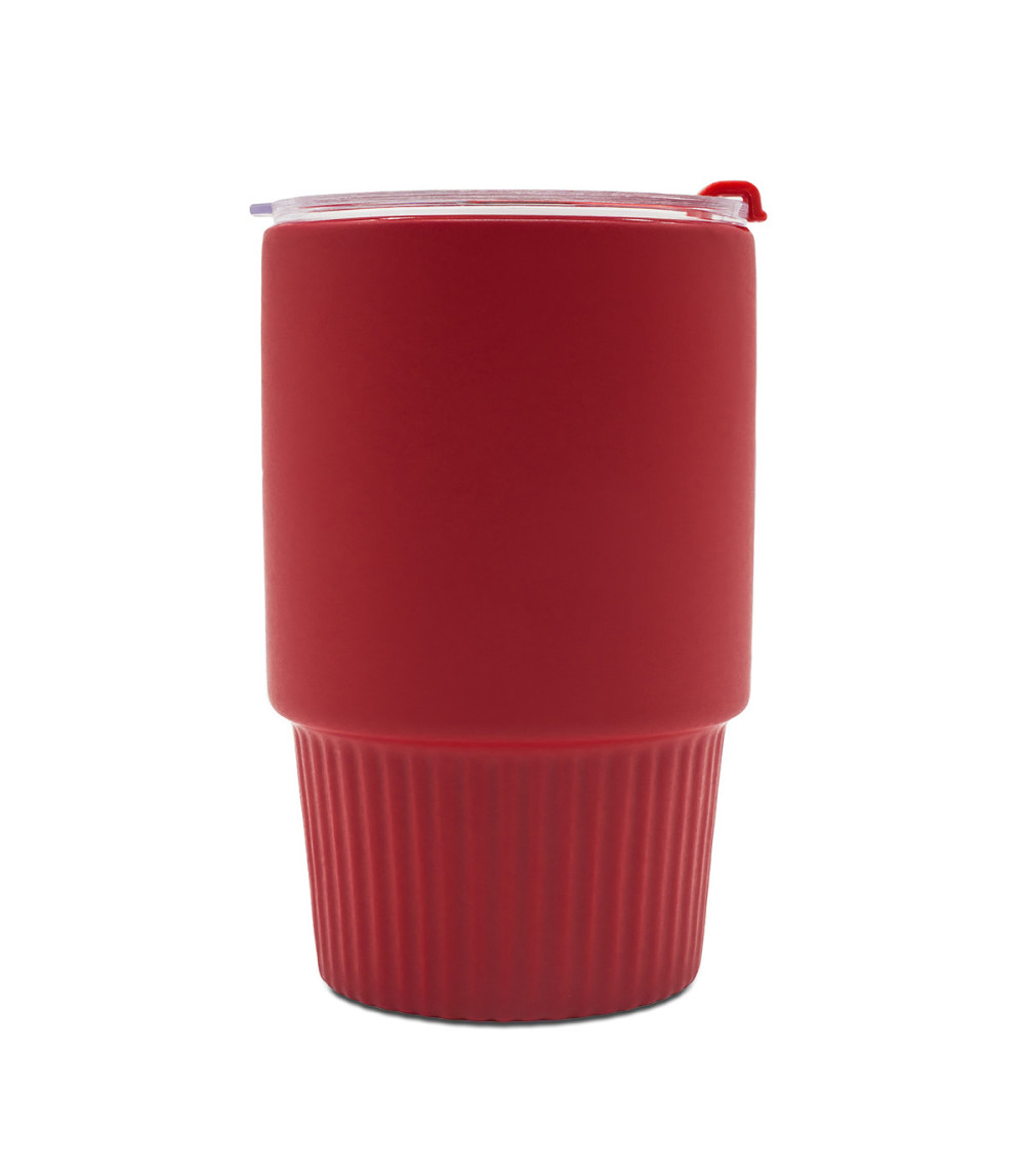 Kubek ceramiczny Azzurro 440 ml, czerwony