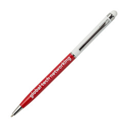 Długopis aluminiowy Touch Tipo, czerwony