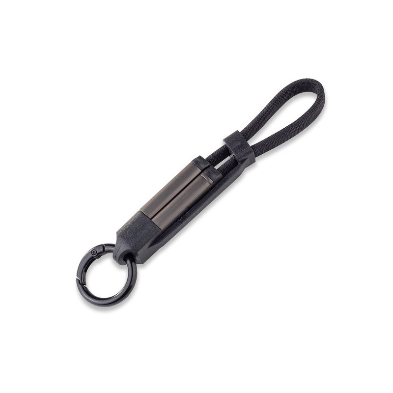 Zestaw upominkowy z kablem USB 2w1 Davos, czarny