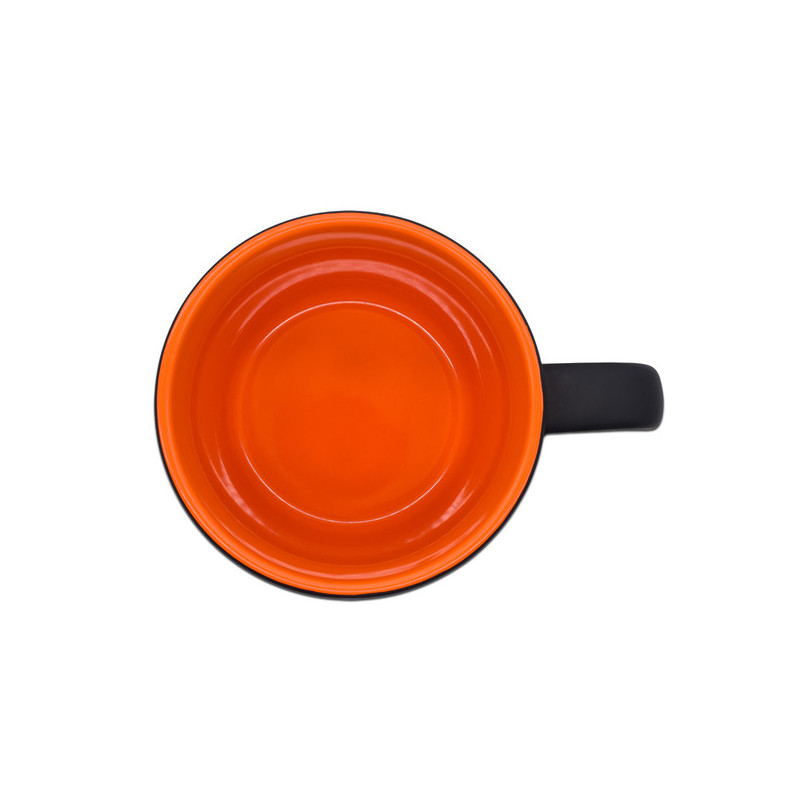 Kubek ceramiczny Esla 345 ml, pomarańczowy
