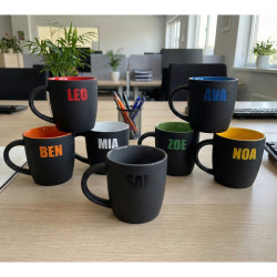 Kubek ceramiczny Esla 345 ml, żółty