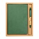 Zestaw upominkowy notes z długopisem Forest, zielony