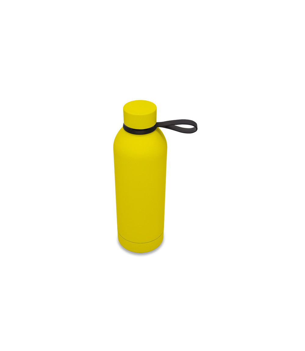 Butelka termiczna z uchwytem Mendoza Duo 500 ml, żółty