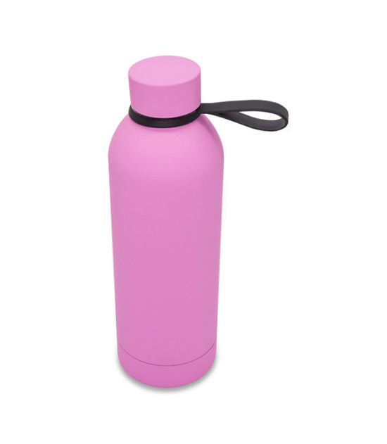 Butelka termiczna z uchwytem Mendoza Duo 500 ml, różowy
