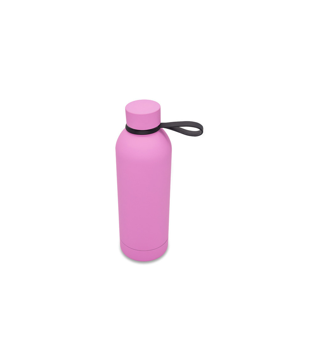 Butelka termiczna z uchwytem Mendoza Duo 500 ml, różowy
