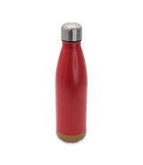 Butelka termiczna z korkowym spodem Jowi 500 ml, czerwony