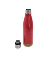 Butelka termiczna z korkowym spodem Jowi 500 ml, czerwony