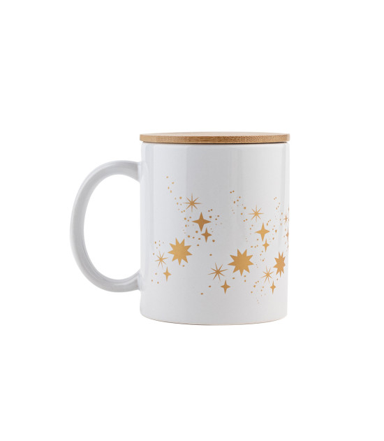 Kubek ceramiczny "Hello Christmas", biały