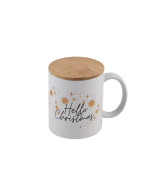 Kubek ceramiczny "Hello Christmas", biały