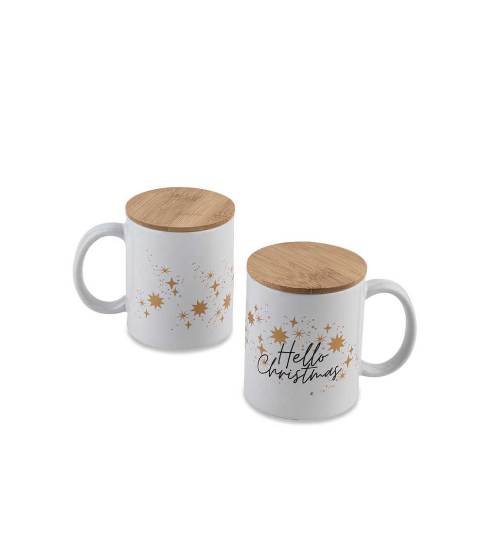 Kubek ceramiczny "Hello Christmas", biały