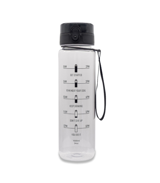 Bidon Motiva RPET 1000 ml, transparentny