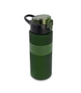 Bidon ze słomką Noviq 700 ml, ciemny zielony