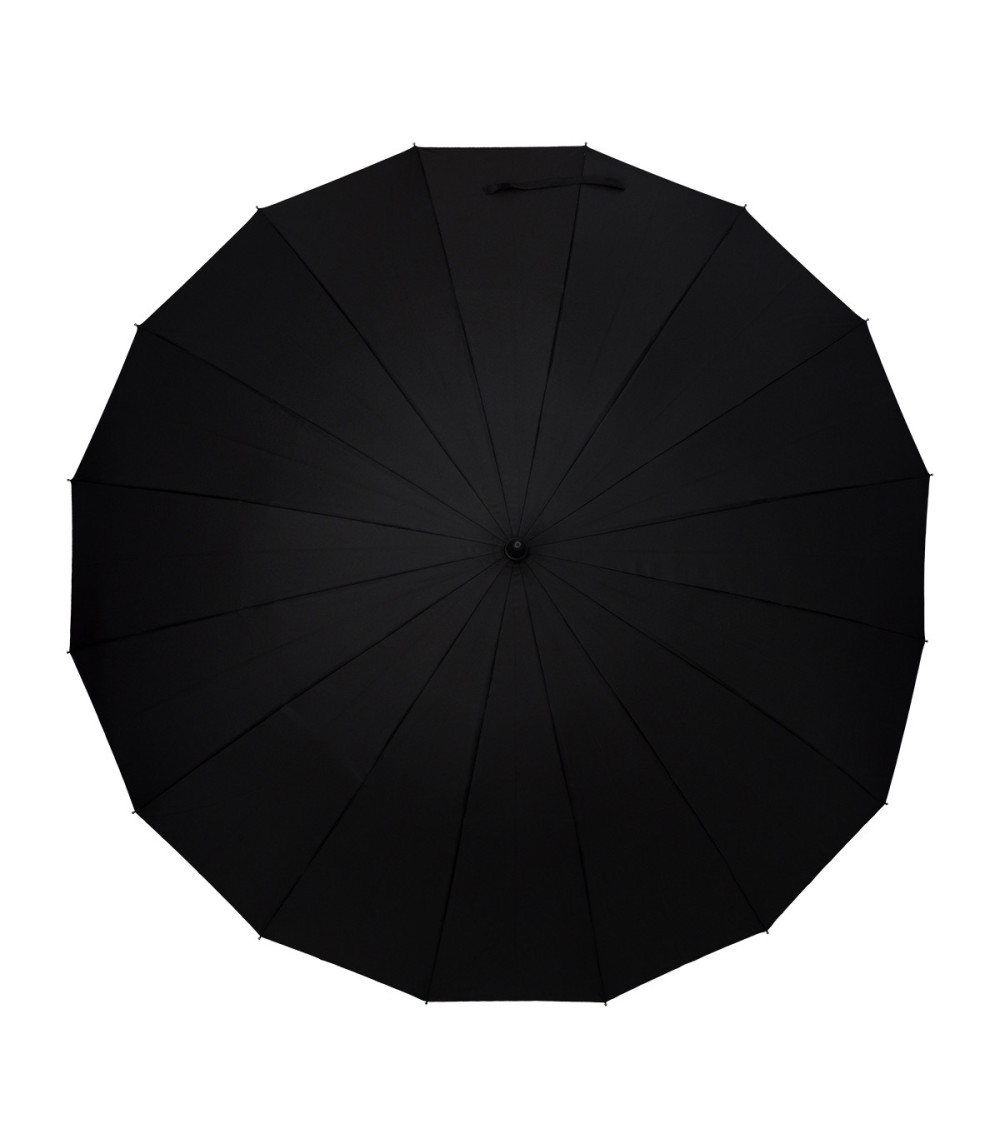Parasol 16 panelowy Trento, czarny