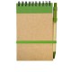 Notes eco 90x140/70k gładki z długopisem, zielony/beżowy 
