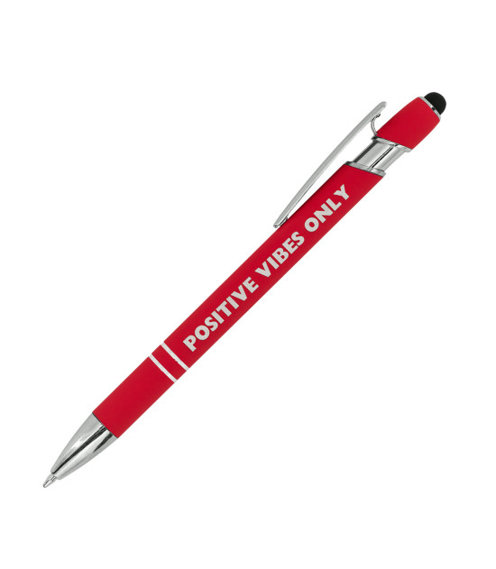 Długopis aluminiowy Softano, czerwony